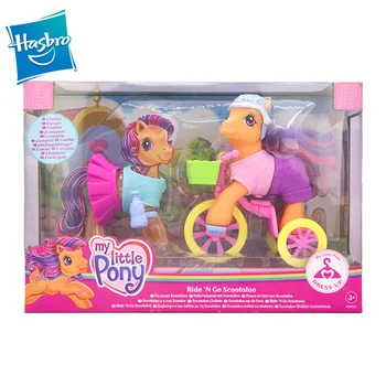 Hasbro My Little Pony Фигурки Аниме Twilight Sparkle Трехколесный Велосипед, Велосипедное платье, можно менять, детские игрушки, подарки на День Рождения