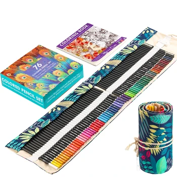 72 Цветных карандаша Набор Карандашей для рисования с сумкой Ручная роспись Граффити Цветные карандаши Эскиз Цветным карандашом Эскиз цветным карандашом