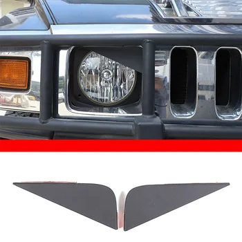 Для Hummer H2 2003-2009 Черная автомобильная фара из углеродистой Стали Angry Eyes, Крышка фары, автомобильные Аксессуары
