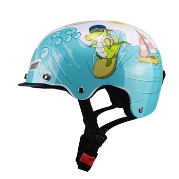 Детский защитный велосипедный шлем высокой плотности из ПК с мультяшным рисунком, детский велосипедный картинговый шлем для катания на коньках, защитный шлем для скутера