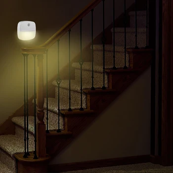 Ночник Умный светильник с датчиком движения, светодиодный ночник на батарейках для прикроватных ламп, детская спальня, дорожка в прихожей, сиденье для унитаза