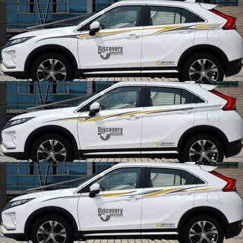 Автомобильные наклейки для Mitsubishi Eclipse Cross Внешний вид кузова, декоративные наклейки для бездорожья, Eclipse Cross, персонализированные наклейки на заказ