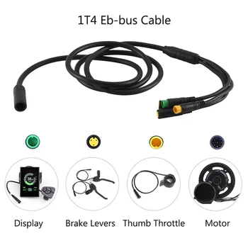 Водонепроницаемый основной кабель EB-BUS 1T4 для Среднемоторного электровелосипеда Bafang BBS BBS01B BBS02B BBSHD с Дисплеем тормоза, разъемом дроссельной заслонки