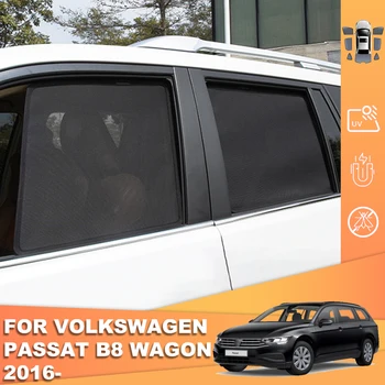 Для Volkswagen VW PASSAT B8 Вариант 2015-2022 Магнитный Автомобильный Солнцезащитный Козырек Шторка На Лобовое Стекло Заднего Бокового Окна Солнцезащитный Козырек