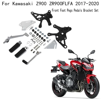 Мотоциклетные Подставки Для Ножных Педалей Педаль Передних Подножек Педали Комплект Кронштейнов Для Kawasaki Z900 ZR900FLFA 2017-2020