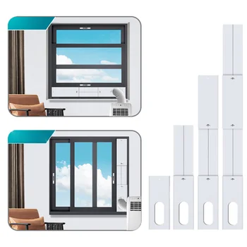 Регулируемый Комплект вентиляционной панели кондиционера Простая установка Гибкий комплект вентиляционных отверстий для выпуска горячего воздуха в окно в продаже