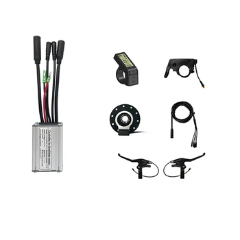 Новый комплект контроллера синусоидальной волны, Электрический Велосипед, Комплект для электрического скутера, дисплей LCD4, контроллер синусоидальной волны 36/48 В 17A 350 Вт