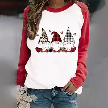 Забавная Милая кукла, Рождественская женская футболка с длинным рукавом, Хлопковые женские футболки Harajuku, графическая эстетическая рубашка, Женская 2023
