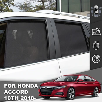 Для Honda Accord 10TH 2017-2022 Магнитный Автомобильный Солнцезащитный Козырек Передняя Рамка Лобового стекла Занавеска Заднего Бокового Окна Солнцезащитный Козырек