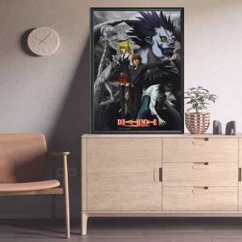 Death Note Аниме Плакат Холст Художественная печать Настенная живопись Украшение дома (без рамки)