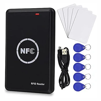 Смарт-Копировальная Машина для Карт Контроля Доступа Черный RFID-Считыватель Писатель 125 кГц Дубликатор Карт NFC-Метка