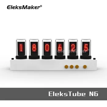 EleksMaker EleksTube N6 Часы Цифровой Домашний Декор Nixie Tube Настольный Электронный Комнатный Календарь Настольный Diy Светодиодный Винтажный Ретро RGB Светильник