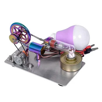Модель двигателя Стирлинга с горячим Воздухом, Генератор, Физический Эксперимент, Научная игрушка, Обучающая Научная Игрушка