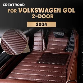 Изготовленные на заказ коврики из углеродного волокна для VW Volkswagen Gol 2-Дверный 2004, Ковровое покрытие для ног, Автомобильные Аксессуары для интерьера