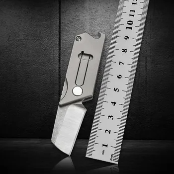 Складной Нож Из Титанового Сплава Мини Карманный Нож Для Переноски Высокой Твердости S35VN Из Порошковой Стали Карманный Нож Для Открывания Бутылок EDC Инструмент