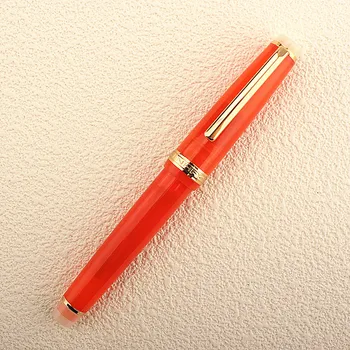 Роскошная Авторучка Jinhao 82 Прозрачная Акриловая Ручка Spin Golden EF F С Наконечником Бизнес Офис Школьные Принадлежности Чернильная Ручка Для Письма