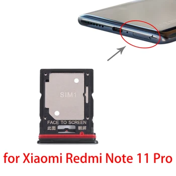 Лоток для SIM-карт + Лоток для SIM-карт/Лоток для карт Micro SD для Xiaomi Redmi Note 11 Pro 21091116C