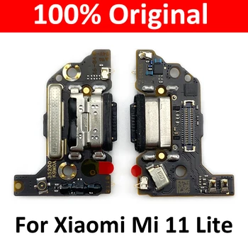 Оригинальный USB Порт Для Зарядки Микрофона Док-станция Для Подключения микрофона Плата Гибкий Кабель Для Xiaomi Mi 11 Lite m2101k9ag 4G 5G Запчасти Для Ремонта