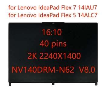 Светодиодный сенсорный QHD IPS ЖК-экран в сборе 5D10S39902 5D10S39903 для Lenovo IdeaPad Flex 5 14ALC7 2240x1400 EDP 40 Контактов 60 Гц 2,2 k Новый
