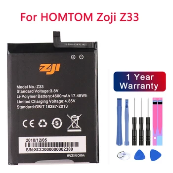 Новый Высококачественный Аккумулятор HOMTOM Z33 Емкостью 4600 мАч Для мобильного телефона HOMTOM zoji Z33 + бесплатные инструменты
