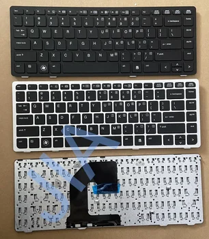 Для HP EliteBook 8460 8460P ProBook 6460 6460B 6465B Клавиатура С Черной Рамкой Без Указателя Черный Брелок для ноутбука