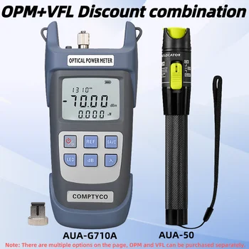 Измеритель оптической мощности FTTH (OPM -70 ~ + 10dBm) и визуальный локатор неисправностей (50/1/10/20/30 МВт VFL) Набор инструментов для тестирования волоконно-оптического кабеля (опционально)