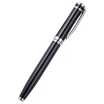 Шариковая ручка 18шт, Элегантные металлические ручки с черными чернилами для делового подарка, Гладкая ручка для письма для мужчин, фирменная ручка-роллер