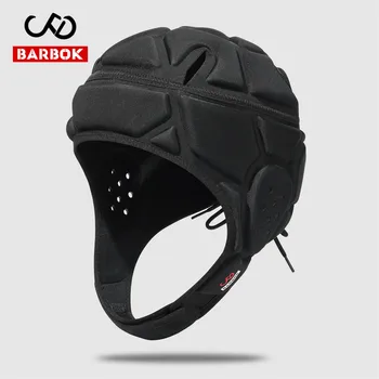 Регулируемый шлем для регби BARBOK, Головной убор с подкладкой из ЭВА, защитный шлем для головы футбольного вратаря, протектор для молодежи и взрослых Унисекс