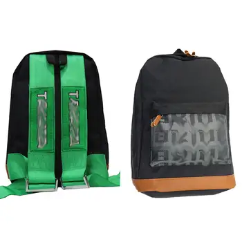Автомобильный холщовый рюкзак, сумка для невесты, тканевые ремни, школьный рюкзак, гоночные ремни, рюкзак, кошелек, чехол для ключей для гонок в стиле JDM