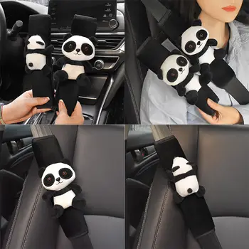 1 шт., милая Мультяшная игрушка в виде животного, чехол для ремня безопасности автомобиля, подушка для ремня безопасности, автоматический плечевой ремень, защитная накладка для детей/Kids