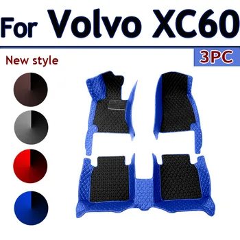 Автомобильные коврики для Volvo XC60 2016 2017 Пользовательские автоматические накладки для ног, автомобильные ковровые покрытия, аксессуары для интерьера