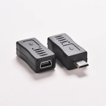 1 Разъем Mini USB Female-Micro USB Male F/M Адаптер Зарядное устройство для передачи данных Конвертер Разъем
