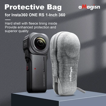 Подходит для 1-дюймовой сумки для хранения панорамной камеры Insta360 ONE RS 360 серого цвета