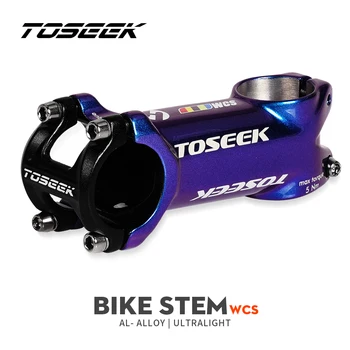 TOSEEK Wcs Руль для горного велосипеда 31,8 мм, Велосипедный велосипед из алюминиевого сплава, ослепительный цвет, высокопрочные аксессуары для велоспорта