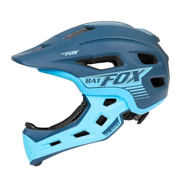 Детский велосипедный шлем BATFOX, защитный шлем для верховой езды, горный велосипедный шлем для скоростного спуска для мальчиков и девочек