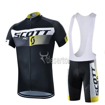 Комплект из джерси SCOTT Cycling, Мужская Летняя одежда для велоспорта на открытом воздухе, Быстросохнущая Велосипедная одежда, Дышащий Горный Велосипедный костюм