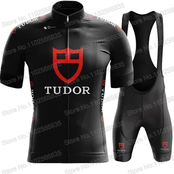 Tudor Pro Cycling Team 2023 Комплект Джерси С Коротким Рукавом Летняя Одежда Мужские Рубашки Для Шоссейного Велосипеда Костюм Велосипедный Нагрудник Шорты MTB Ropa