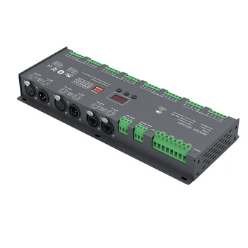 LTECH 32-канальный DMX-PWM декодер; Вход DC12-24V; Выход 3A * 32CH 96A RGB RGBW Strip Tape DMX512 Ведомый контроллер XLR-3 XLR-5 RJ45