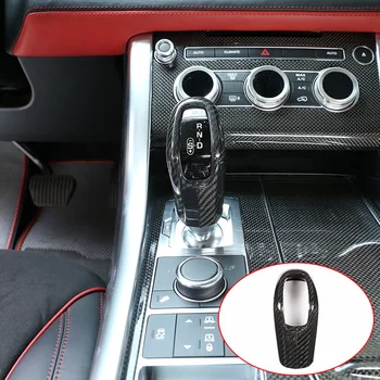 Для Range Rover Sport 2014-2020, Накладка на головку переключения передач из настоящего углеродного волокна Для Jaguar E-PACE 2018 2019, Аксессуары