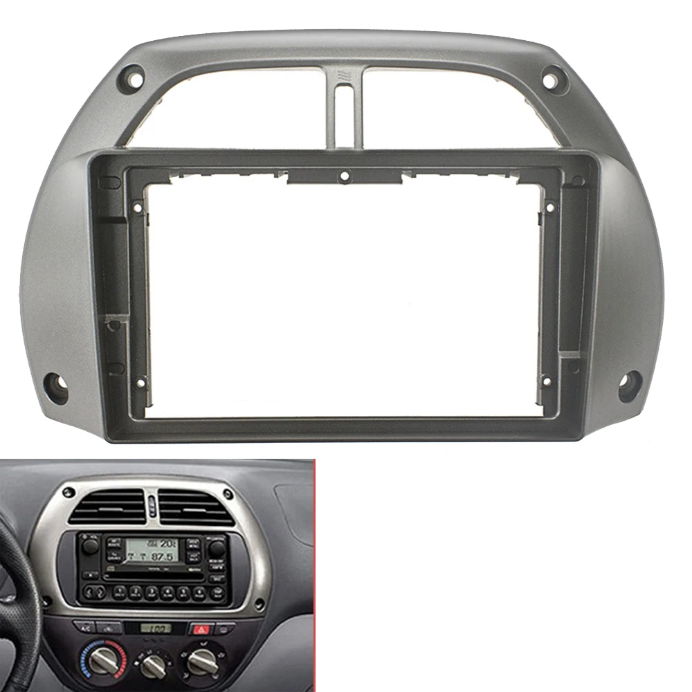 2 DIN 9-дюймовая автомобильная DVD-панель, аксессуары для приборной панели, установка стереосистемы, автомобильная панель для TOYOTA RAV4 2001-2006 . ' - ' . 0