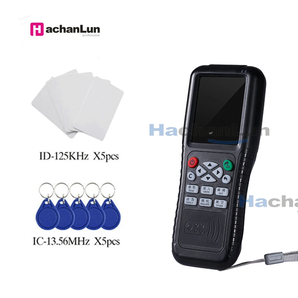 Rfid Дубликатор Копировальный Аппарат Писатель Дешифратор для 5577 UID 125 кГц-13,56 МГц Независимая функция NFC Метки Карты для Браслета мобильного телефона . ' - ' . 0