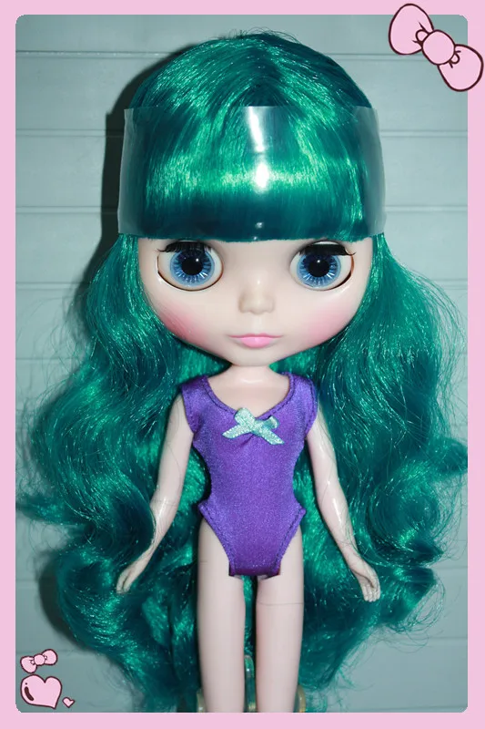 Кукла CC Nude blyth с зелеными волосами, подходящая для девочки ksm 3030303 . ' - ' . 0