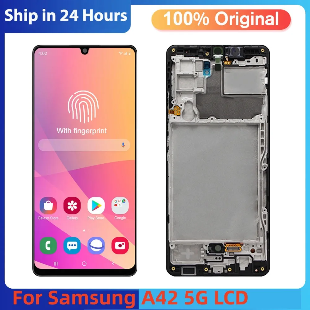 Мобильный телефон A42 5G ЖК-запчасти Для Samsung Galaxy A42 5G A426 A426B A426U ЖК-дисплей с Сенсорным экраном Дигитайзер в Сборе с fram . ' - ' . 0