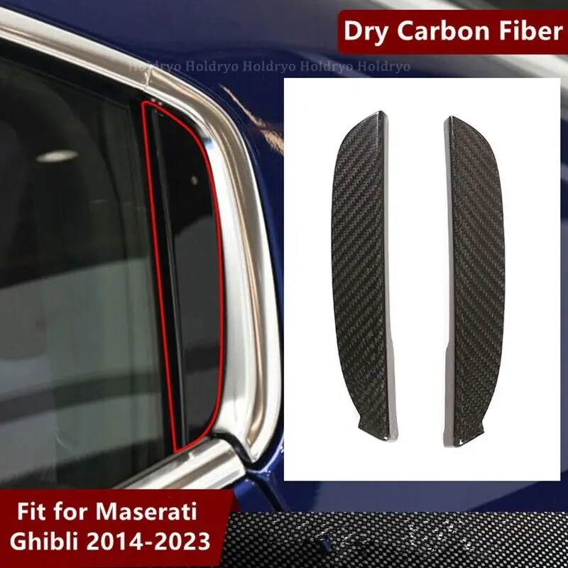 Накладка на дверь автомобиля из сухого углеродного волокна C Pilar для Maserati Ghibli 2014-2023 . ' - ' . 0