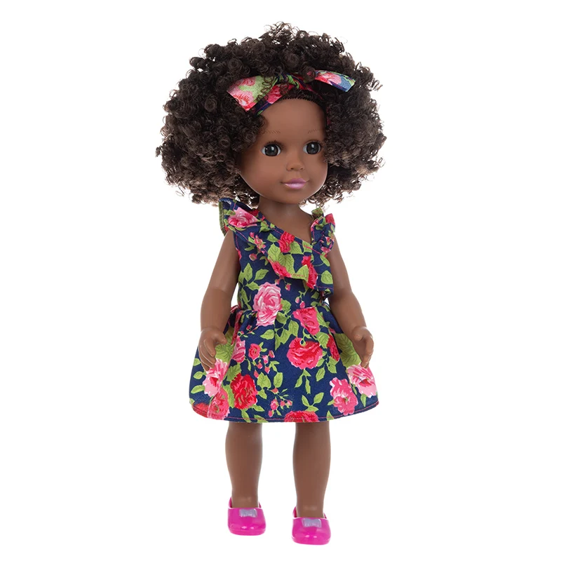 35 см Африканская кукла Рождественский лучший подарок для маленьких девочек Черная игрушка Мини Милая взрывная кукла с прической Для девочек . ' - ' . 1