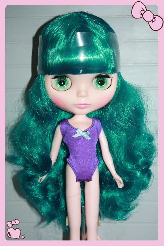 Кукла CC Nude blyth с зелеными волосами, подходящая для девочки ksm 3030303 . ' - ' . 1