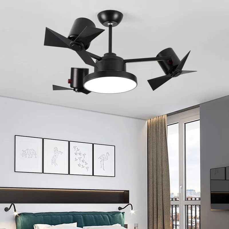 Потолочный вентилятор для американской гостиной, невидимый вентилятор, лампа для ресторана, немой европейский бытовой простой вентилятор для спальни, потолочный вентилятор . ' - ' . 1