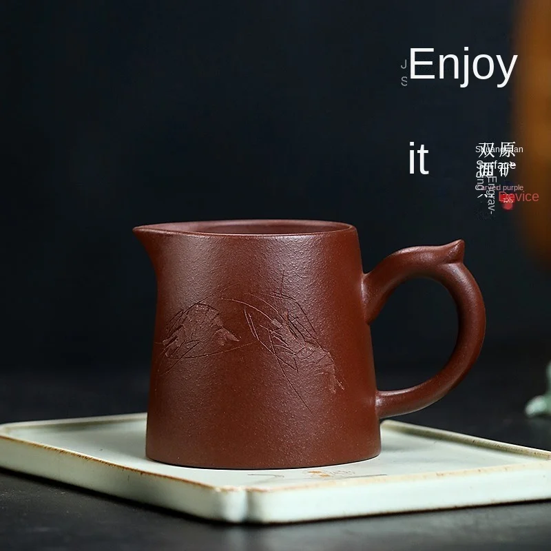 Чайный набор из фиолетовой глины-это все диспенсер для чая ручной работы, аксессуары для чайного сервиза, наслаждайтесь, справедливая чашка . ' - ' . 1