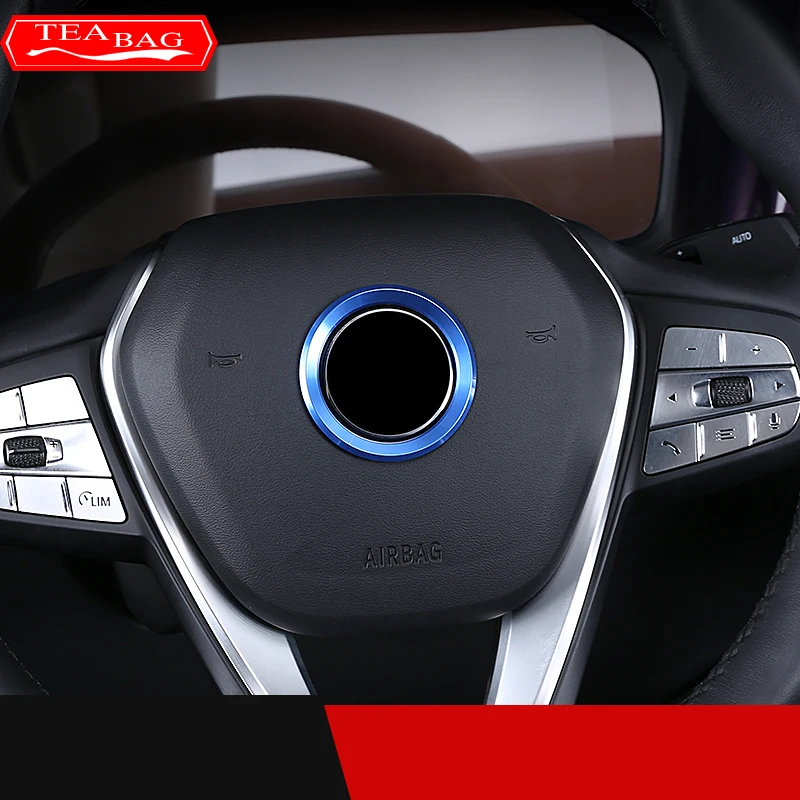 Автомобильный Стайлинг Декоративная крышка Рулевого колеса ABS Рамка Наклейки Украшение для BMW 3 серии G20 2020 2021 Модификация Аксессуары . ' - ' . 2