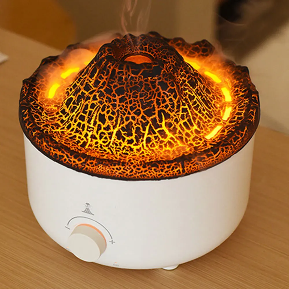 Вулканическое пламя Ароматический диффузор Эфирное Масло Лампа USB Портативный Увлажнитель воздуха с цветным ночником Рождественские подарки . ' - ' . 2
